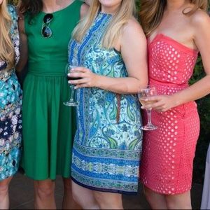 London Times Blue Paisley Dress